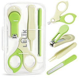 Детский маникюрный набор LELIK&trade; SweetTrim Baby 4in1, безопасный уход за ногтями младенца, зеленый 4014300 фото