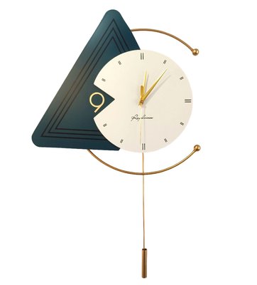 Часы настенные дизайнерские с маятником, бесшумный механизм, Golden Elegance JT2180 / 40x58 см 4013396 фото
