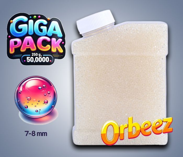 Орбізи, гідрогель, гідрогелеві кульки Orbeez 7-8 мм Giga Pack 50000 шт. 4013532 фото