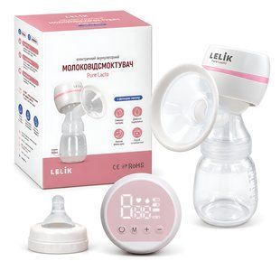 Молоковідсмоктувач електричний LELIK&trade; Pure Lacto з функцією масажу та стимуляцією лактації, білий 4013860 фото