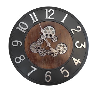 Часы настенные дизайнерские креативные GEARS M2 / 60 x 60 см 4018360 фото