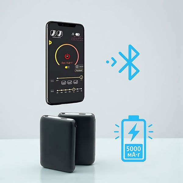Акумулятор для одягу з підігрівом Thermo Pulse 5000 мА&middot;г Li-Pol, Bluetooth APP, змінний, чорний 4014478 фото