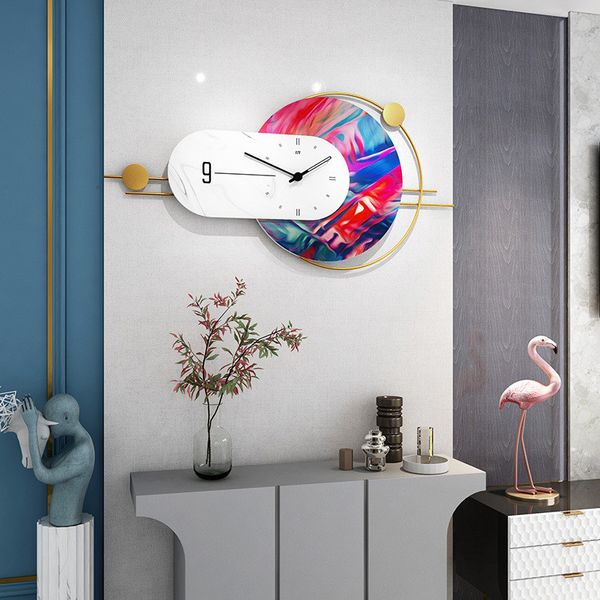Годинник настінний дизайнерський, креативний Abstract, безшумний механізм JT2163 / 33x66 см 4013358 фото