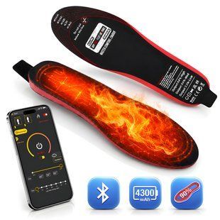 Стельки с подогревом на аккумуляторах 4300 mAh, Bluetooth управления с телефона р.35-40 Baesan SP-XJ01-19S 4014522 фото