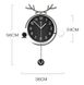 Годинник настінний дизайнерський з маятником Deer Horns JT22100 / 38x56см 4018261 фото 11