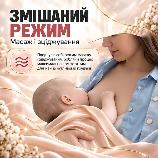 Молоковідсмоктувач електричний LELIK&trade; Pure Lacto з функцією масажу та стимуляцією лактації, рожевий 4013860 фото