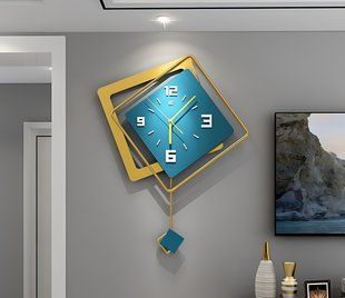 Годинник настінний дизайнерський з маятником DIAMOND JT20114 / 40x53см 4018193 фото