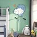 Часы настенные дизайнерские с маятником Blue Fluff WM616 / 44x63см, голубой 4013822 фото 1