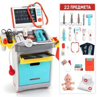 Дитячий ігровий набір лікаря зі звуком та світлом ProDoctor / Набір лікаря з медичними інструментами 4013709 фото