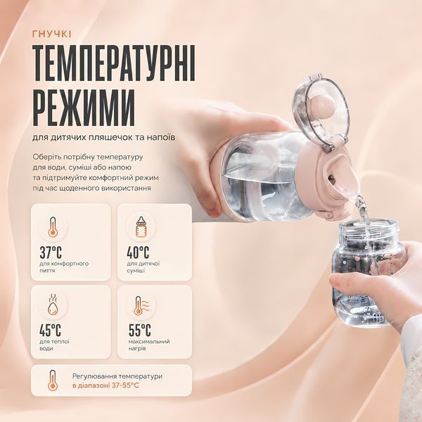 Портативний термос, підігрівач пляшечок LELIK Thermo Sip акумуляторний 4013884 фото