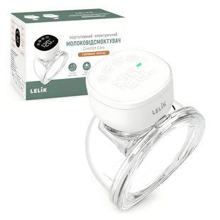 Молокоотсос электрический аккумуляторный, легкий и компактный LELIK&trade; Comfort Care с режимом массажа, белый 4013457 фото