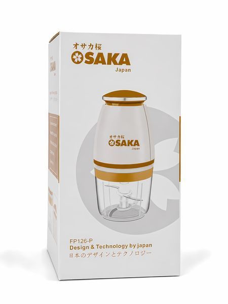 Електричний кухонний подрібнювач OSAKA Japan 700 мл, 90 Вт, 4 леза з нержавіючої сталі 4014812 фото