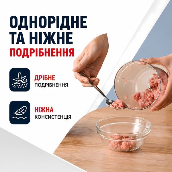 Електричний кухонний подрібнювач OSAKA Japan 700 мл, 90 Вт, 4 леза з нержавіючої сталі 4014812 фото