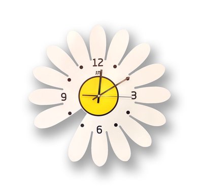 Часы настенные дизайнерские, кварцевый бесшумный механизм DAISY JT2073 / 48x48см 4013297 фото