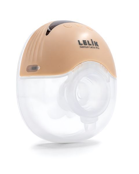 Молокоотсос электрический беспроводной LELIK&trade; Genius Lacto Pro 210 ml ультратихий и портативный, свободные руки, бежевый 4014720 фото