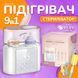 Багатофункціональний підігрівач та стерилізатор дитячих пляшечок LELIK&trade; Nutri Care 9in1, білий 4014201 фото 2