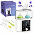 Стерилизатор и подогреватель LELIK&trade; Nutri Cheff Duo 9в1 для детских бутылочек, белый, Белый