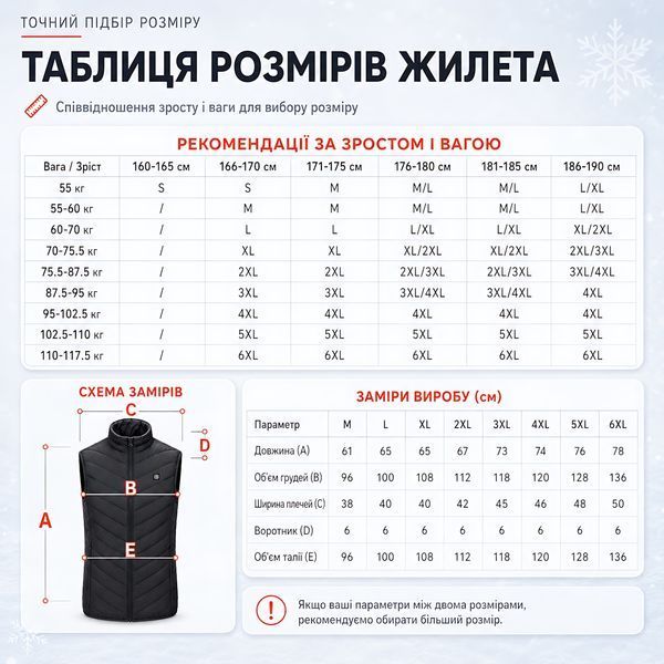 Жилет с подогревом, USB-порт, 9 зон подогрева, от PowerBank, размер 4XL 4018711 фото