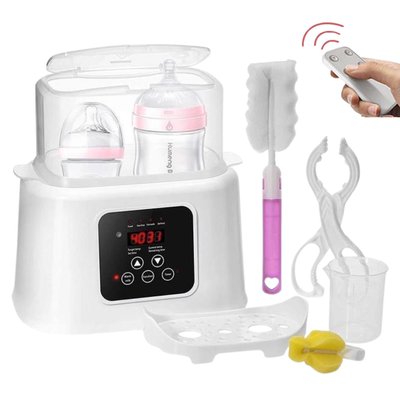 Подогреватель и стерилизатор для детских бутылочек DUO Smart Baby, с пультом управления, белый 4013266 фото