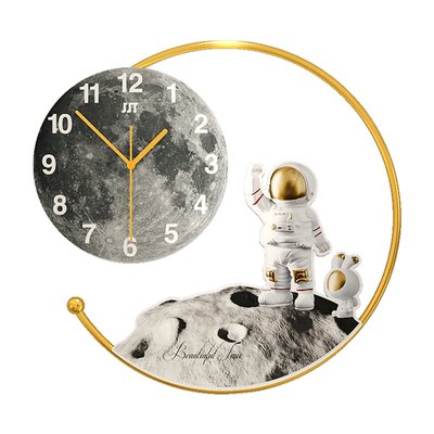 Годинник настінний дизайнерський креативний COSMIC з підсвіткою JT21144 / 47x50см 4018421 фото