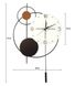 Годинник настінний дизайнерський з маятником, безшумний механізм, Black Circles JT22214 / 36x70 см 4013389 фото 3